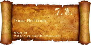 Tuss Melinda névjegykártya